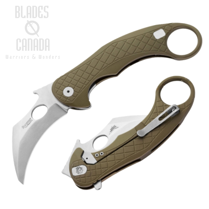 Lion Steel LE1 A GS L.E.One Flipper Framelock Karambit, MagnaCut SW, Wave Opening